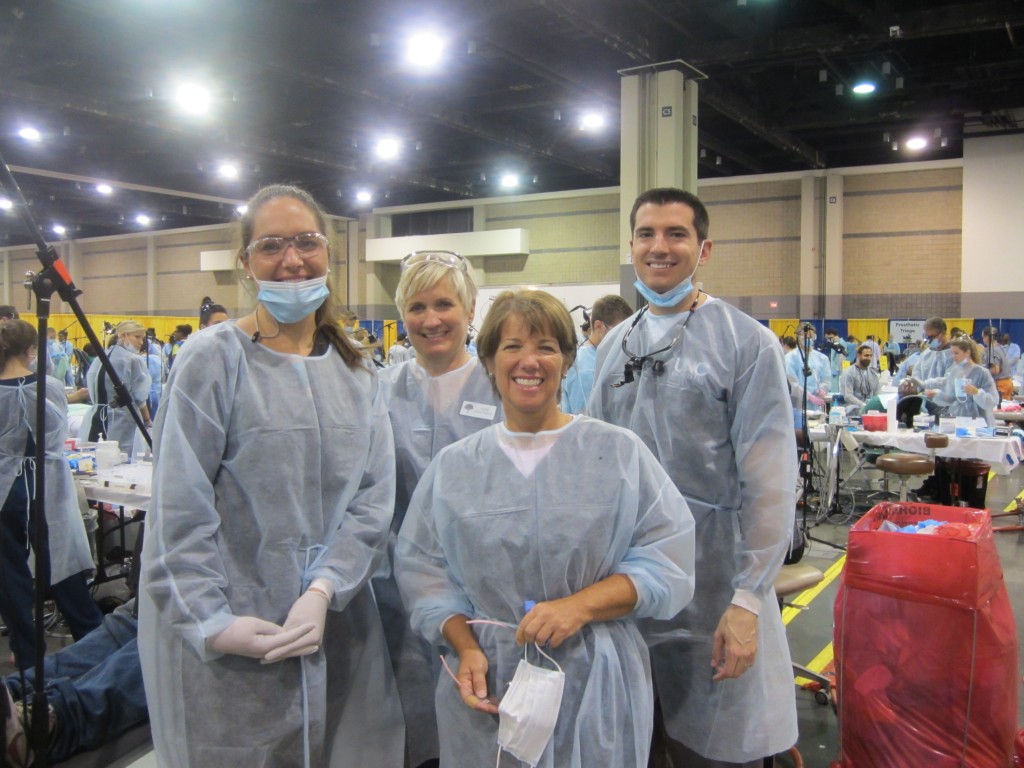 Plantation Dental staff volunteer at the Missions of Mercy Clinic.